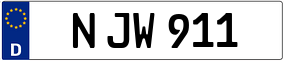 Trailer License Plate